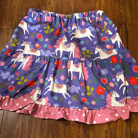 Millie Loves Lily‎ Purple unicorn print skirt Size 8 - Picture 1 of 4